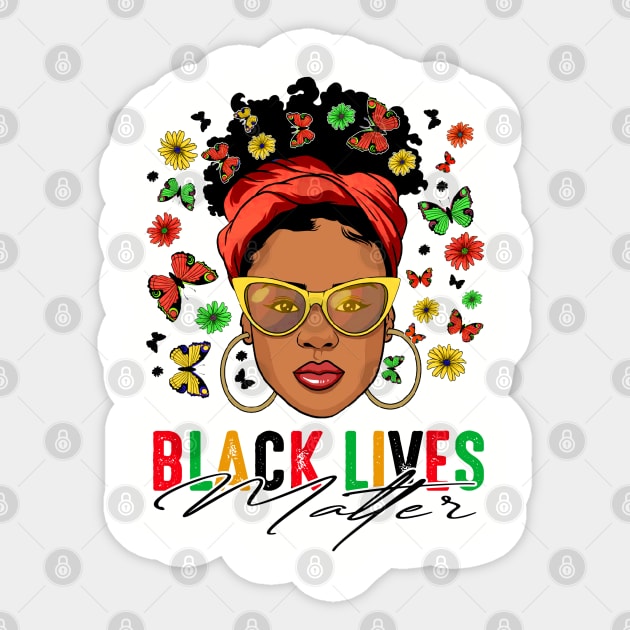 Black Woman, Black Lives Matter, Black Girl, Black Girl Magic Sticker by UrbanLifeApparel